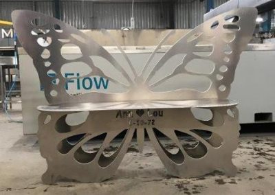 Custom Stainless Fabrication Service - butterfly statue